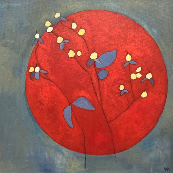 'Red Hibiscus' by artist Margaret Archbold